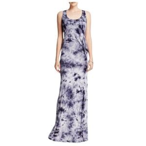 Young Fabulous & Broke Nono Nova Wash Size S Purple Gray Tie Dye Maxi Dress